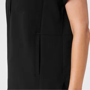 Figs Montex Zipper Scrub Top Black Size Women’s Small thumbnail 3