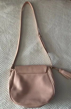 Classic Women's Saddle Crossbody Bag in Blush Pink thumbnail 1