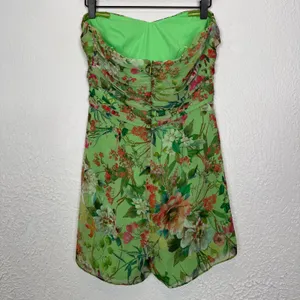 Jay Godfrey Lydia Floral Strapless Romper Size 6 thumbnail 3