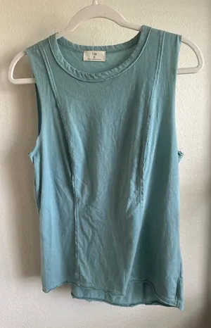 ANTHROPOLOGIE t.la Sleeveless Teal Top. thumbnail 1