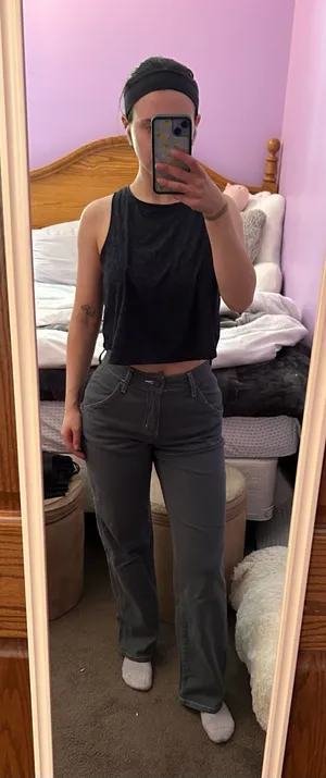 SO high waisted cargo pants Blue Size 25 thumbnail 1