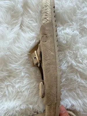 Bio Bio Suede Double Buckle Espadrille Slide Sandals thumbnail 4