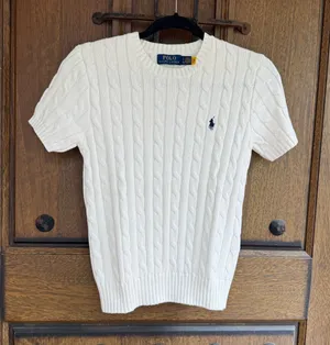 Ralph Lauren off white cable knit sweater Size XS thumbnail 1
