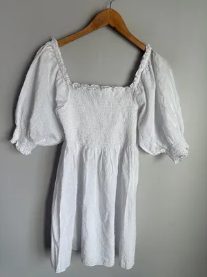 Hill House The Athena Nap Dress in white Swiss dot Small thumbnail 3