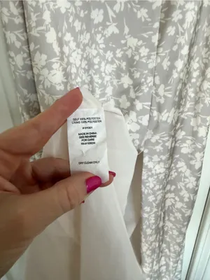 Birdy Grey Mia Dress Matte Satin Almond Dreamy Floral Maxi M White Pearl Gray thumbnail 8
