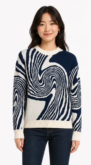 Aelfric Eden Whirlpool Knit Sweater XS thumbnail 1