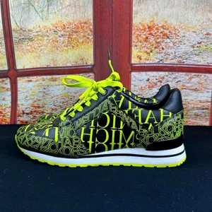 Michael Kors Neon Yellow and Black Trainers - size 9M thumbnail 6