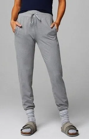 Fabletics Cloud Jersey Joggers Women Small Gray Drawstring Lounge Gym Pockets thumbnail 1