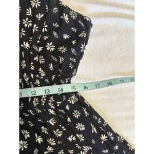 SO Floral Black/Cream Floral Smocked Back Midi Dress Size 2XL Pockets thumbnail 8