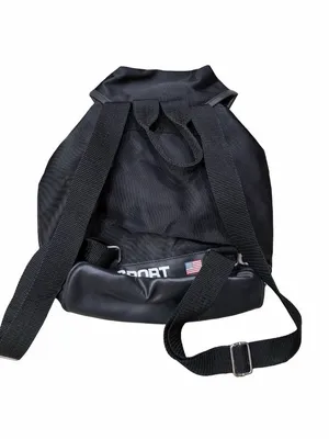 Vintage Polo Sport Ralph Lauren Black Bucket Backpack Bag Handbag Purse Y2K 90s thumbnail 2