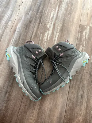 HOKA Kaha 2 GTX Castlerock/Coastal Cushioned Hiking Ankle Boots / Shoes size 10 thumbnail 3