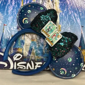 Disney Parks Nightmare Before Christmas Star Crossed Lovers Minnie Mouse Ears thumbnail 1