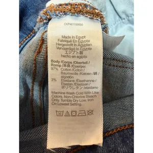 Madewell Cali Demi Boot Jeans Size 26 Blue Cropped Flare Raw Hem Frayed thumbnail 5