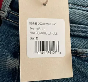 NWT MOTHER Denim Mid Rise Dazzler Ankle Fray Jeans Riding Cliffside Size 26 thumbnail 14