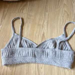 Cozy Gray Knit Bralette thumbnail 3