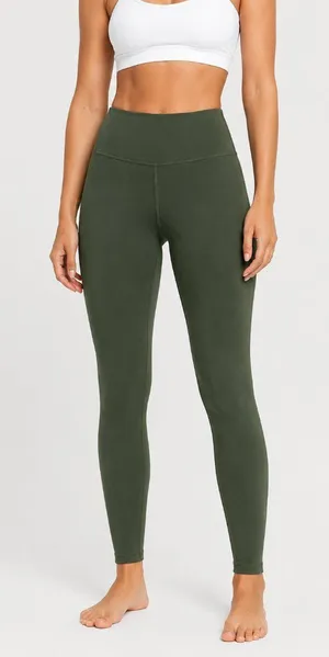 Avia Olive Green High-Rise Full Length Athletic Leggings Women’s L (12-14) thumbnail 1