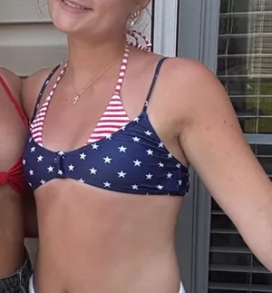 Amazon american flag swimsuit thumbnail 1