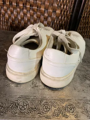 Joie White Leather Sneakers Size 6.5 thumbnail 4