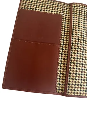 CUTTER & BUCK Tan Brown Leather Bound BB&T Lined Receipt Book thumbnail 5
