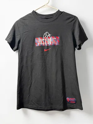 Nike Women’s Black "Just Do It" Graphic Tee thumbnail 1