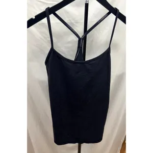 Lululemon Women's Black Power Y Luon Tank Second Release Sz 12 W1E12S thumbnail 4