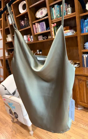 bishop + young olive green cowl neck cami thumbnail 1