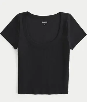 Black Hollister Square Neck Top thumbnail 1