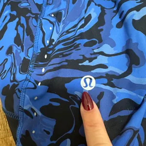 Lululemon | Women's Fast and Free Blue Flow Resplendence High Rise Shorts, 2 thumbnail 9