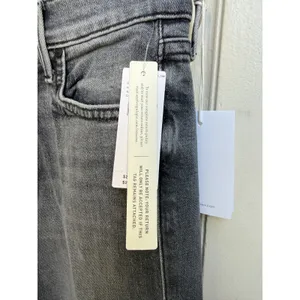 Mother Denim The Rascal Ankle Fray Jeans‎ Stitching In The Dark Grey Size 25 thumbnail 3
