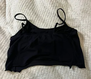 Spanx Steve MD Black Cut Off  Spaghetti Tank thumbnail 1