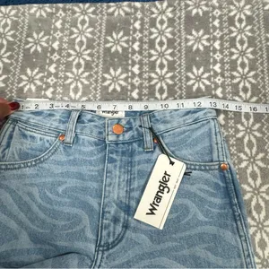 NWT Free People Wrangler Wanderer 622 Hi Rise Flare Jean Limited Edit Wild Thing thumbnail 10