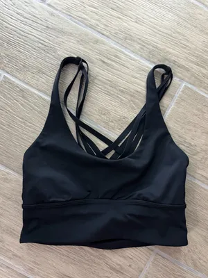 lululemon athletica Black Multi-Strap Crossback Sports Bra thumbnail 2