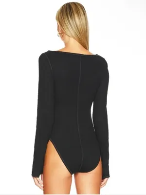 Free People Sloan Bodysuit black size small thumbnail 4