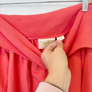 Anthropologie‎ Maeve Pink Off-The-Shoulder Pullover thumbnail 5