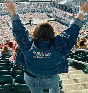 Taylor Swift The Eras Tour Embroidered vintage Jean Jacket thumbnail 1