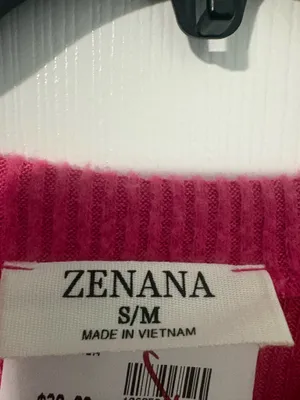 Zenana Pink long sleeved sweater top thumbnail 3