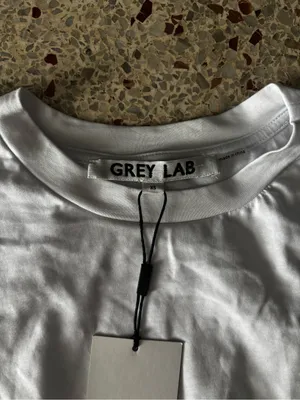 NWT grey lab white short sleeved bubble hem XS thumbnail 4