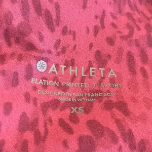Athleta Elation Printed 7" Shorts Workout‎ Biker Shorts Size XS thumbnail 3