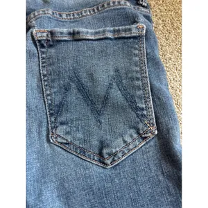 Mother Flare Jeans 31 Blue Frayed Raw Hem High Rise Boho Casual thumbnail 9