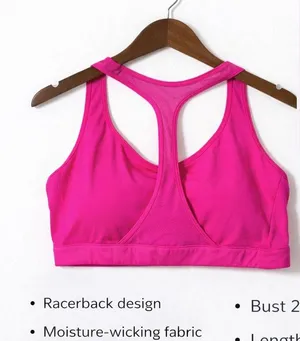 Victoria’s Secret VSX Sport Racerback Bra Neon Pink Large thumbnail 1