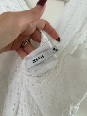 JustFab white dress thumbnail 7