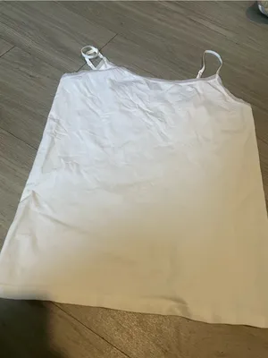 Ann Taylor White Satin-Look Camisole with Adjustable Straps thumbnail 1