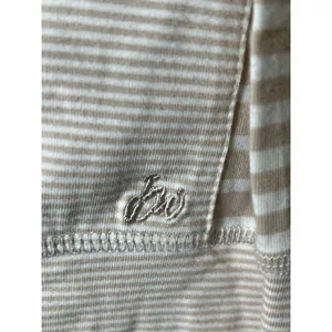 Blue Willi's Striped Cardigan Sweater Beige White Button Front Women's Large New thumbnail 10