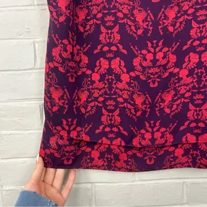 CABI Modern Cameo Magenta Face Figure Patterned Tank Top Size M thumbnail 7