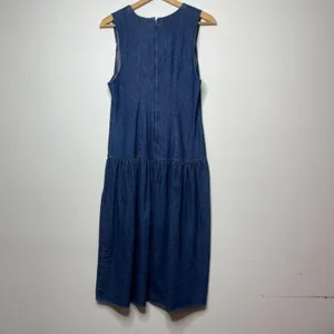 Vintage 90's You Too Babes 5 Juniors‎ Women's Denim Jumper Dress (Waist 31") thumbnail 6