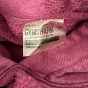 Gymshark Cropped Pullover Hoodie Drawstring Maroon M thumbnail 4