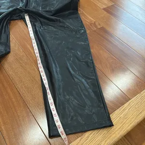 NWOT Abercrombie & Fitch The 90s Relaxed High Rise Vegan Leather‎ Pants 35/20R thumbnail 12