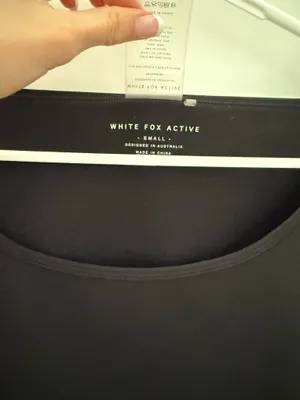 White Fox Boutique black athletic top thumbnail 2