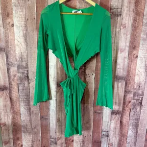Tiger Mist Sunnie Green Cutout Dress Size‎ Small thumbnail 2