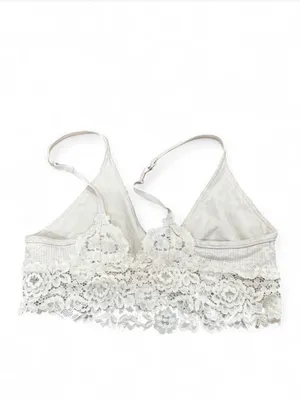 Aerie Cream Lace Trim Bralette thumbnail 2